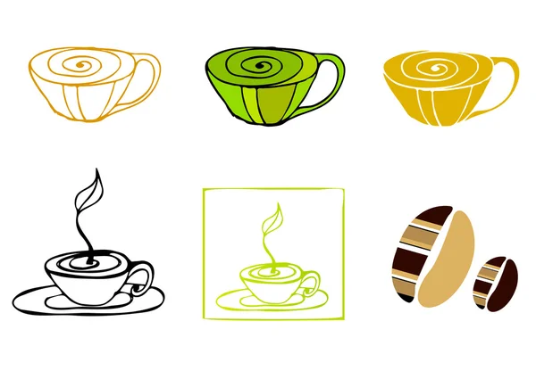 Illustrated coffee icons