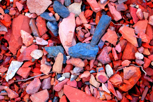 Rode en blauwe stenen — Stockfoto