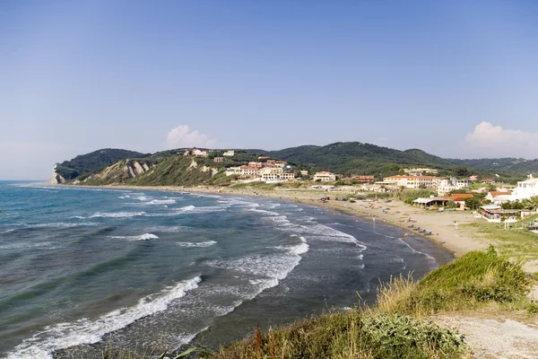 Summer resort beach view, Greece — Stock Photo, Image