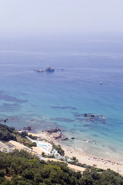 Agios Georgios seaside resort view — Stockfoto