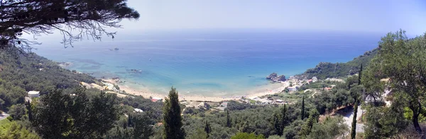 Panoramic beach resort view — Stock Photo, Image