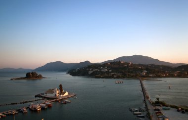 pontikonisi alan corfu Island, Yunanistan