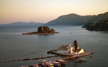 pontikonisi alan corfu Island, Yunanistan