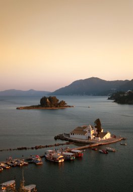 pontikonisi alan corfu Island, Yunanistan