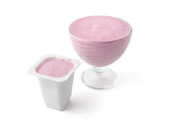 Bessen yoghurt — Stockfoto