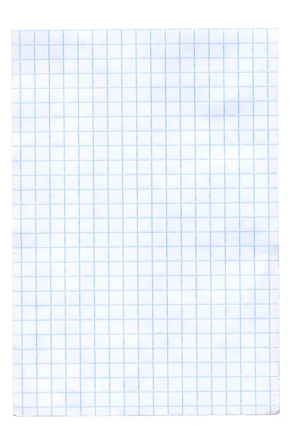 Blank checked page — Stock Photo, Image