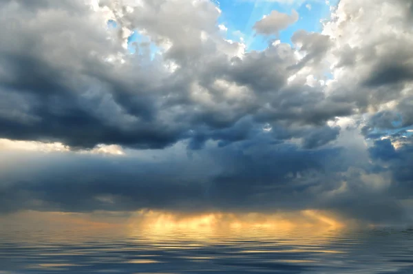 stock image Stormy sky over the sea