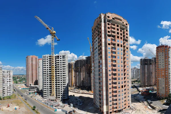 Building of a new living district in a city — Stock Photo, Image