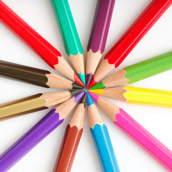 Pencils circle — Stock Photo, Image
