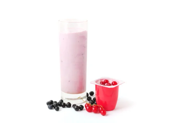 Joghurt-Hintergrund — Stockfoto
