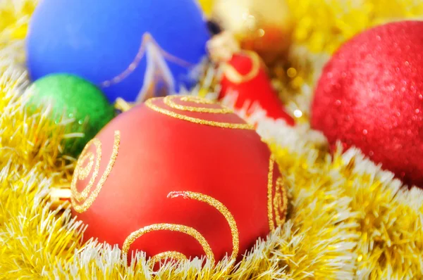Decorações coloridas de Natal — Fotografia de Stock