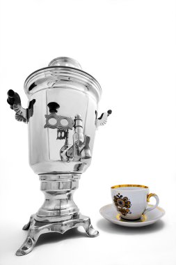 Samovar and a cup clipart