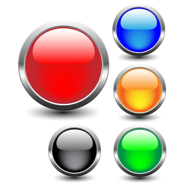 Web icon.Glozy web buttons.Vector — Stock Vector