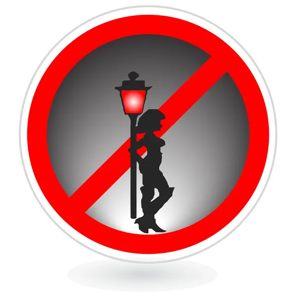 No Prostitution.Vector — Stock Vector