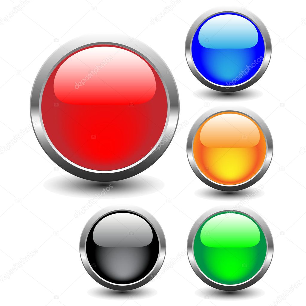 Web icon.Glozy web buttons.Vector