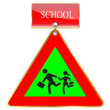 Sign School.Vector clipart