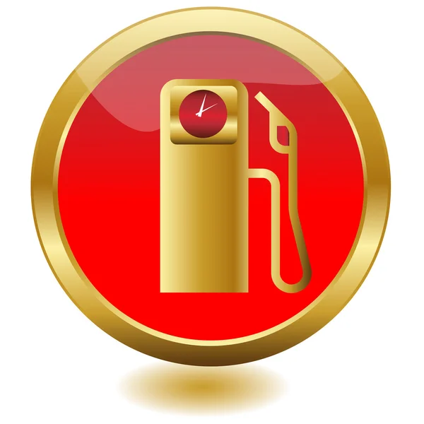 Benzine pompknop — Stockvector