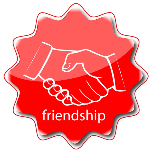 Ikona przyjaźni — Wektor stockowy