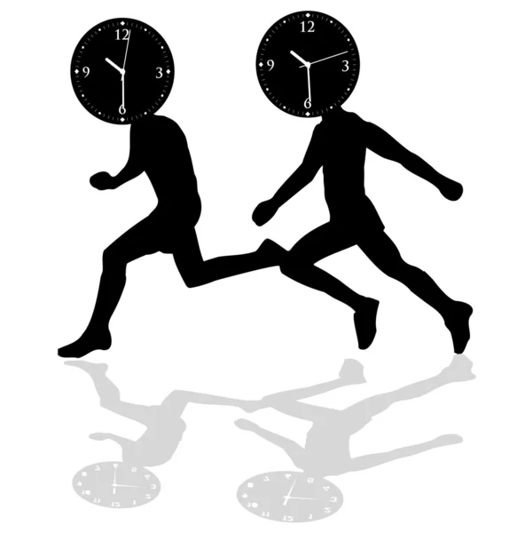 Dvě runners.vector — Stockový vektor