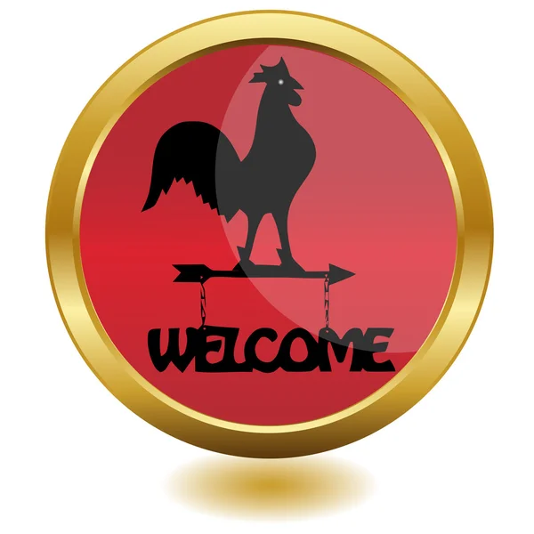 Icon welcome.Vector — Stock Vector
