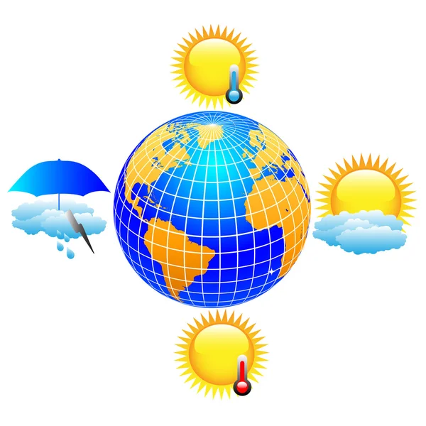 Vecteur météorologique — Image vectorielle