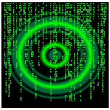 Matrix background.Vector clipart