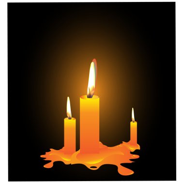 Candles.Vector clipart