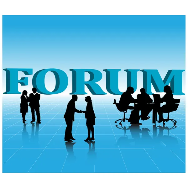 Biznes forum.vector — Wektor stockowy