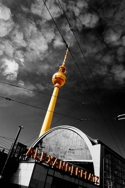 stock image Fernsehturm in Berlin