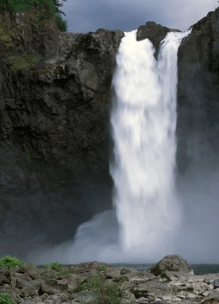 斯诺夸尔米瀑布 — 图库照片