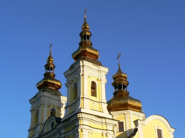 Temple with gold domes