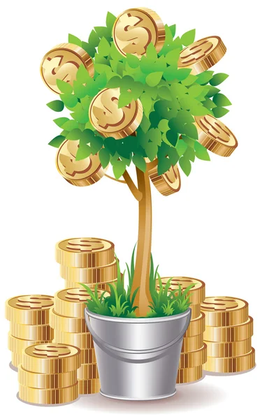 Money tree — Stock Vector