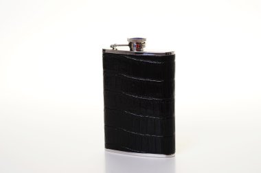 Hip beyaz zemin üzerine izole flask