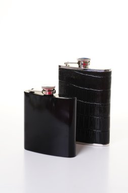 Hip beyaz zemin üzerine izole flask