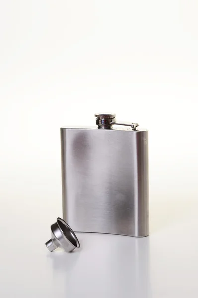 stock image Hip flask isolated on white background