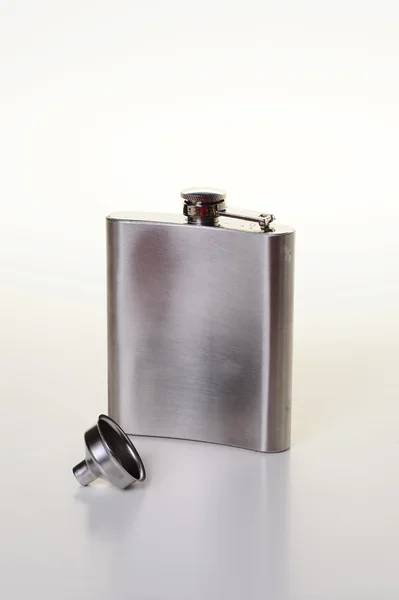 stock image Hip flask isolated on white background