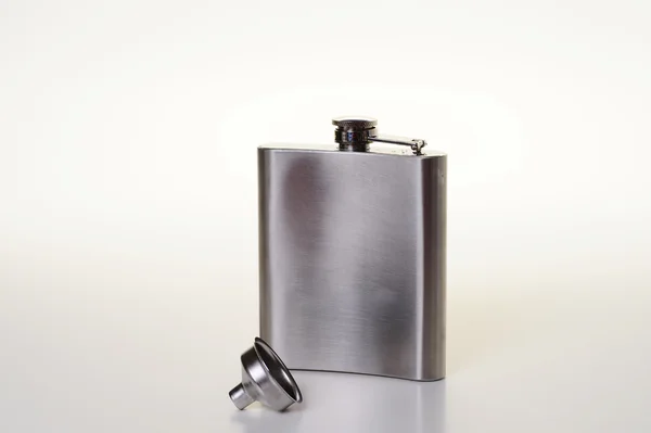 stock image Hip flask isolated on white background