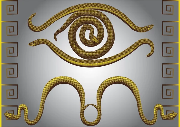 Serpientes símbolos Ilustraciones de stock libres de derechos
