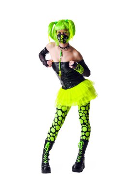 Funny cyber goth girl clipart