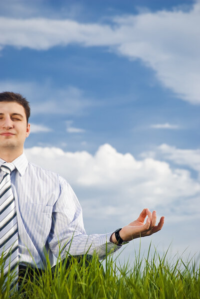 Бизнесмен расслабляется
