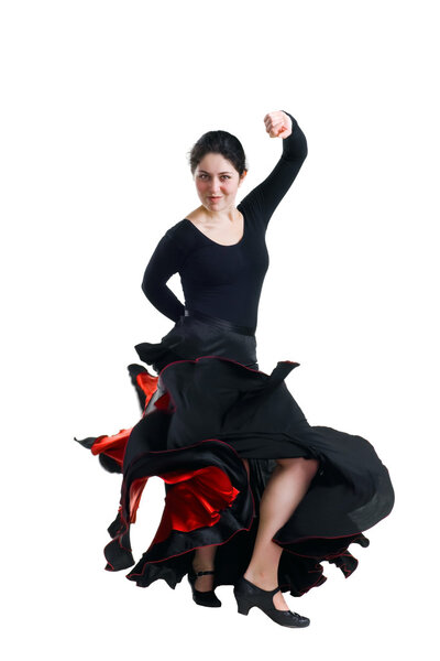 Woman dancing flamenco