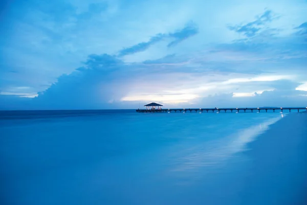 Maldiven zonsondergang — Stockfoto
