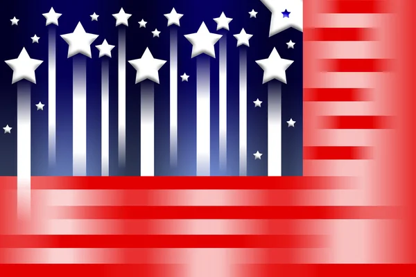 Amerikanische Flagge stilisierter Hintergrund — Stockfoto