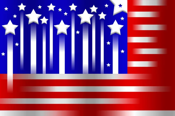 Bandeira americana fundo estilizado — Fotografia de Stock