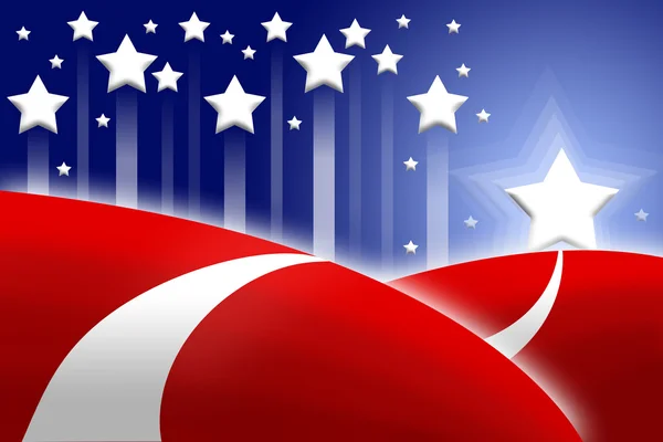 Bandera americana fondo estilizado — Foto de Stock