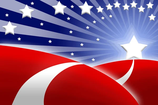 Стилизованный фон американского флага — стоковое фото