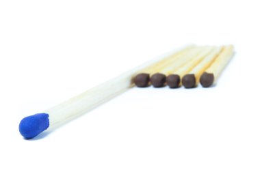 A number of identical matches clipart