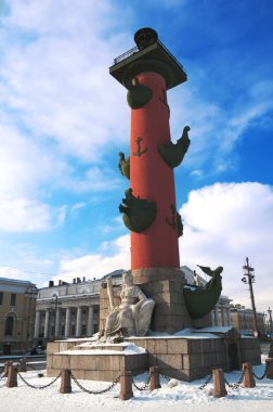 Rostral Column in St. Petersburg clipart