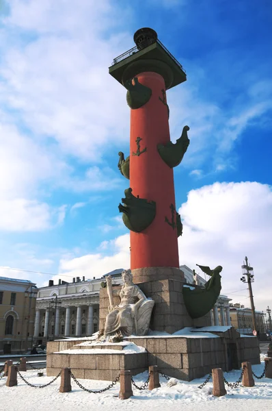 Coluna Rostral em São Petersburgo — Fotografia de Stock