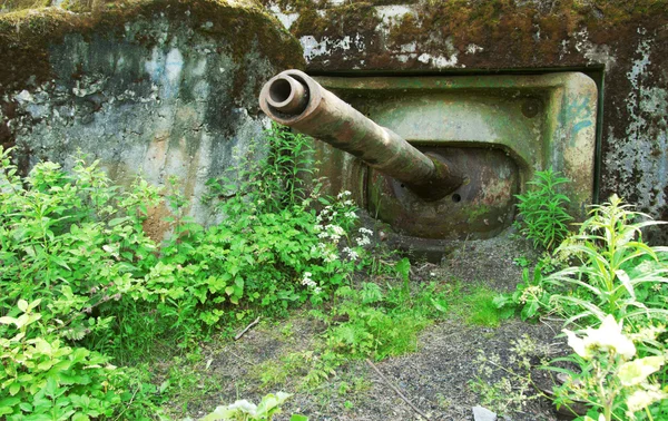 stock image Old abandoned military pillbox